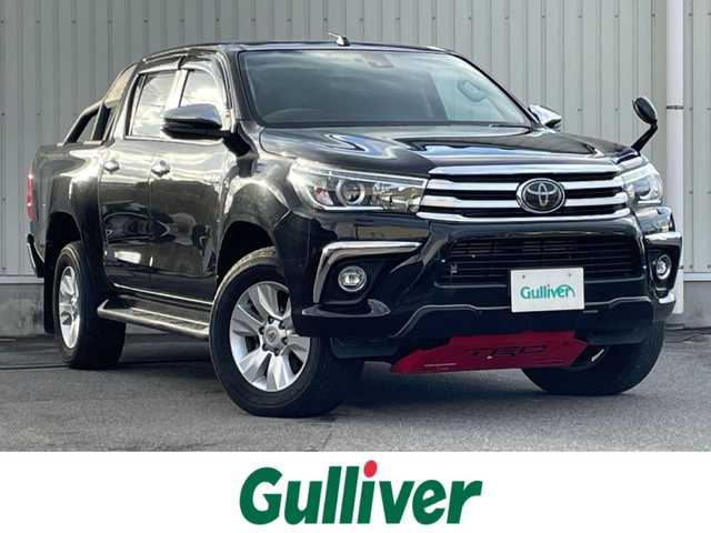 トヨタ ハイラックス Z 山形県 2018(平30)年 6.3万km アティチュードブラックマイカ 4WD/軽油/衝突被害軽減システム/TRDロールバー/SDナビ/　　【CD DVD BD BT ワンセグ】/バックカメラ/クルーズコントロール/LEDオートライト/純正17インチアルミホイール/ドライブレコーダー/ステアリングスイッチ/MTモード付AT/IC付ターボ/電動格納ウィンカーミラー/ミラーヒーター/フォグランプ/スマートキー/ETC