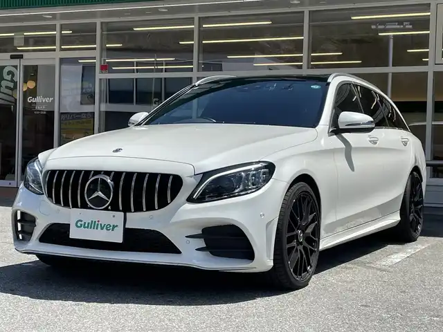 メルセデス・ベンツ Ｃ２００ ワゴン ローレウスエディション 岐阜県 2019(令1)年 5.3万km 白 純正ナビ/バックカメラ/追従式クルーズコントロール/純正フロアマット/サンルーフ/全席レザーシート/前席シートヒータ/前席パワーシート・メモリ機能付き/パーキングアシスト/レーンキープアシスト/衝突軽減ブレーキ/コーナーセンサー/パワーバックドア/ドライブレコーダー/カーテンエアバック/ETC/LEDヘッドライト・AUTO機能付き