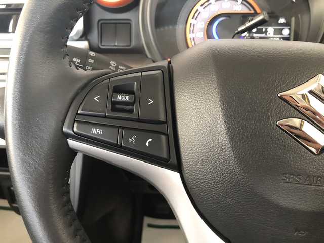 スズキ スペーシア ギア HYBRID XZ 愛媛県 2019(平31)年 1.4万km アクティブイエロー/ガンメタリック2トーン 社外ディスプレイオーディオ /・CD/DVD/Bluetooth/USB /両側パワースライドドア /衝突軽減ブレーキ /レーンキープアシスト /コーナーセンサー /前座席シートヒーター /ルーフレール /リア送風機能/2列目サンシェード/プッシュスタート/・スペアキー/純正ゴムマット/取扱説明書/保証書