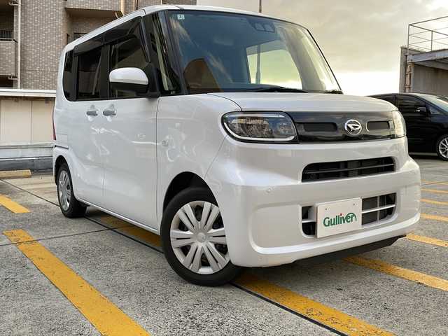 ダイハツ タント X 広島県 2022(令4)年 1.6万km シャイニングホワイトパール 禁煙/社外ナビ/バックカメラ/前後ドライブレコーダー/パワースライドドア/ETC/シートヒーターD+N/オートライトLED