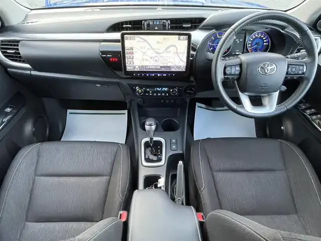 トヨタ ハイラックス Z 山形県 2020(令2)年 3.1万km ネビュラブルーM 4WD/軽油/衝突被害軽減システム/メモリナビ/　　【CD DVD BT フルセグ USB】/バックカメラ/レーダークルーズコントロール/LEDオートライト/純正17インチアルミホイール/ドライブレコーダー/ステアリングスイッチ/MTモード付AT/IC付ターボ/電動格納ウィンカーミラー/ミラーヒーター/フォグランプ/スマートキー/ETC
