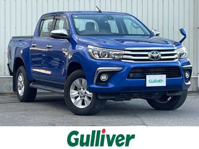 トヨタ ハイラックス Z 山形県 2020(令2)年 3.1万km ネビュラブルーM 4WD/軽油/衝突被害軽減システム/メモリナビ/　　【CD DVD BT フルセグ USB】/バックカメラ/レーダークルーズコントロール/LEDオートライト/純正17インチアルミホイール/ドライブレコーダー/ステアリングスイッチ/MTモード付AT/IC付ターボ/電動格納ウィンカーミラー/ミラーヒーター/フォグランプ/スマートキー/ETC