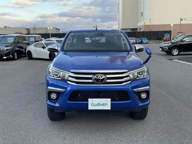 トヨタ ハイラックス Z 山形県 2020(令2)年 3.1万km ネビュラブルーM 4WD/軽油/衝突被害軽減システム/メモリナビ/　　【CD DVD BT フルセグ USB】/バックカメラ/レーダークルーズコントロール/LEDオートライト/純正17インチアルミホイール/ドライブレコーダー/ステアリングスイッチ/MTモード付AT/IC付ターボ/電動格納ウィンカーミラー/ミラーヒーター/フォグランプ/スマートキー/ETC