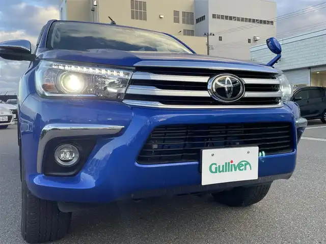 トヨタ ハイラックス Z 山形県 2020(令2)年 3.1万km ネビュラブルーM 4WD/軽油/衝突被害軽減システム/メモリナビ/　　【CD DVD BT フルセグ USB】/バックカメラ/レーダークルーズコントロール/LEDオートライト/純正17インチアルミホイール/ドライブレコーダー/ステアリングスイッチ/MTモード付AT/IC付ターボ/電動格納ウィンカーミラー/ミラーヒーター/フォグランプ/スマートキー/ETC