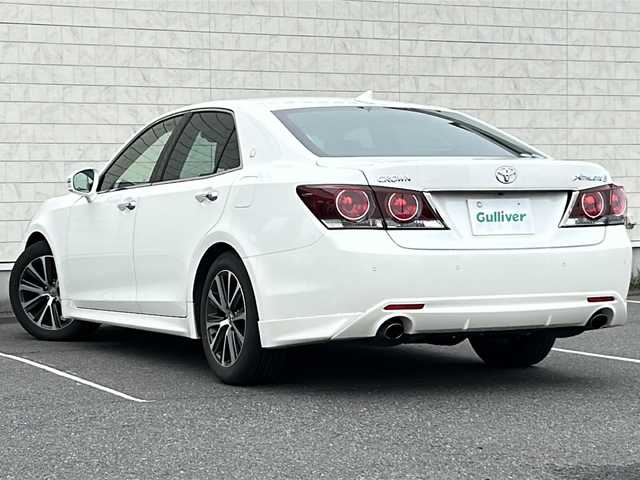 トヨタ クラウン アスリート G-T 茨城県 2016(平28)年 9.7万km ホワイトパールクリスタルシャイン ワンオーナー/純正HDDナビ＆地デジTV/(地デジTV・CD・DVD・BR・BT・ラジオ再生)/ドライブレコーダー（フロント）/ETC2.0/被害軽減システム/パーキングアシスト/レーンアシスト/コーナーセンサー（バック）/プッシュスタート/バックカメラ/アイドリングストップ/サンルーフ/レザーシート/運転席・助手席パワーシート/エアシート/シートヒーター/LEDヘッドライト/オートライト/オートマチックハイビーム/ブラインドスポットモニター/純正17インチホイール/保証書/取扱説明書
