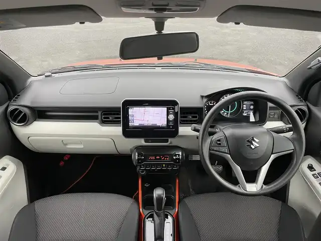 スズキ イグニス ハイブリッド MX 道央・札幌 2016(平28)年 6.8万km フレイムオレンジPM 4WD/ディーラーナビ/ＣＤ／ＤＶＤ／ＢＴ／フルセグ/バックカメラ/横滑り防止装置/盗難防止装置/シート‐ヒーター/純正フロアマット/スマートキー/スペアキー/エンジンスターター/ダウンヒルアシスト/ワンオーナー/ドアバイザー/アイドリングストップ