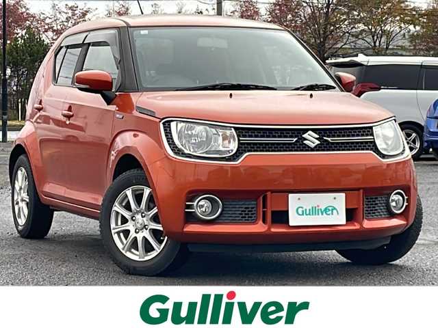 スズキ イグニス ハイブリッド MX 道央・札幌 2016(平28)年 6.8万km フレイムオレンジPM 4WD/ディーラーナビ/ＣＤ／ＤＶＤ／ＢＴ／フルセグ/バックカメラ/横滑り防止装置/盗難防止装置/シート‐ヒーター/純正フロアマット/スマートキー/スペアキー/エンジンスターター/ダウンヒルアシスト/ワンオーナー/ドアバイザー/アイドリングストップ