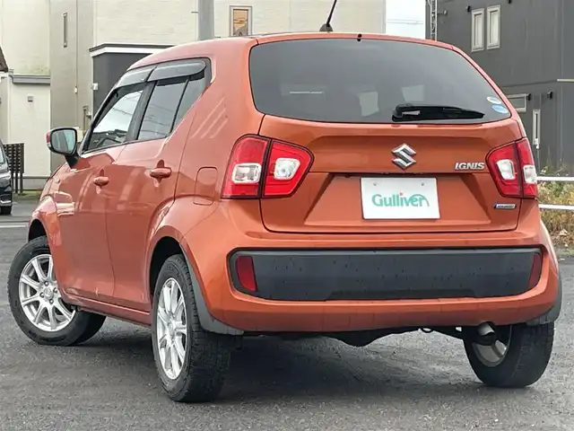 スズキ イグニス ハイブリッド MX 道央・札幌 2016(平28)年 6.8万km フレイムオレンジPM 4WD/ディーラーナビ/ＣＤ／ＤＶＤ／ＢＴ／フルセグ/バックカメラ/横滑り防止装置/盗難防止装置/シート‐ヒーター/純正フロアマット/スマートキー/スペアキー/エンジンスターター/ダウンヒルアシスト/ワンオーナー/ドアバイザー/アイドリングストップ