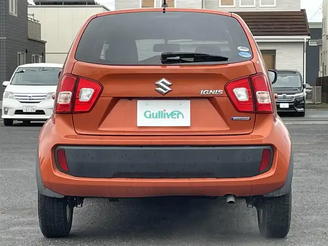 スズキ イグニス ハイブリッド MX 道央・札幌 2016(平28)年 6.8万km フレイムオレンジPM 4WD/ディーラーナビ/ＣＤ／ＤＶＤ／ＢＴ／フルセグ/バックカメラ/横滑り防止装置/盗難防止装置/シート‐ヒーター/純正フロアマット/スマートキー/スペアキー/エンジンスターター/ダウンヒルアシスト/ワンオーナー/ドアバイザー/アイドリングストップ