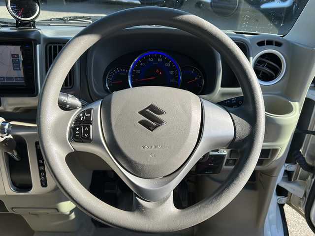 スズキ エブリィ ワゴン PZターボ 福島県 2017(平29)年 7.2万km パールホワイト 純正ナビゲーション/・型番：KXM-E502W/・フルセグTV/BT/SD/CD/DVD/USB/FM/AM/・ETC/片側パワースライドドア/ベンチシート/・D席シートヒーター/ステアリングリモコン/横滑り防止装置/衝突被害軽減ブレーキ/プッシュスタート/・スマートキー/・スペアキー1本/電動格納ミラー/LEDヘッドライト/・オートライト/・フォグランプ/純正ドアバイザー/純正14インチAW/4WD