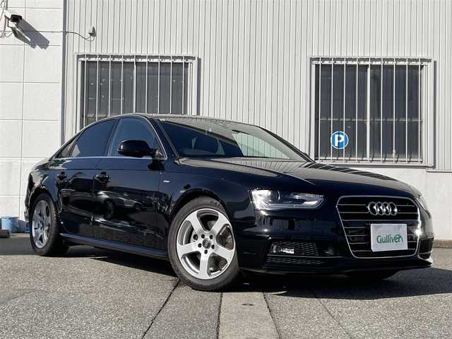 アウディ Ａ４ 2．0 TFSI 富山県 2015(平27)年 1.5万km 黒 ハーフレザー/パワーシート/シートヒータ/純正ナビTV/ビルトインETC/プッシュスタート/電子制御パーキング/バックカメラ/HIDライト/オートライト/アダプティブクルーズコントロール/レーンアシスト/横滑り防止装置/衝突軽減装置/クリアランスソナー/アウディ　サイドアシスト/ワンオーナ/14379km/取扱説明書/保証書付整備手帳