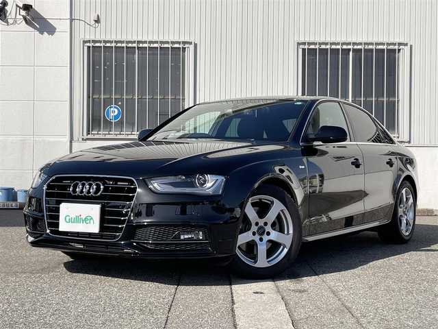 アウディ Ａ４ 2．0 TFSI 富山県 2015(平27)年 1.5万km 黒 ハーフレザー/パワーシート/シートヒータ/純正ナビTV/ビルトインETC/プッシュスタート/電子制御パーキング/バックカメラ/HIDライト/オートライト/アダプティブクルーズコントロール/レーンアシスト/横滑り防止装置/衝突軽減装置/クリアランスソナー/アウディ　サイドアシスト/ワンオーナ/14379km/取扱説明書/保証書付整備手帳