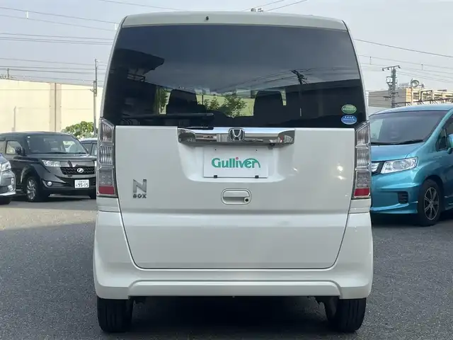ホンダ Ｎ ＢＯＸ G Lパッケージ 大阪府 2016(平28)年 11.8万km プレミアムホワイトパールⅡ 純正インターナビ・フルセグTV・CD・/　　　　DVD・SD・Bluetooth/左後パワースライドドア/あんしんパッケージ/スマートキー2個/バックカメラ/ビルトインETC/ステアリングスイッチ/アイドリングストップ/電動格納ウインカーミラー/社外14インチアルミホイール/プラズマクラスターオートエアコン