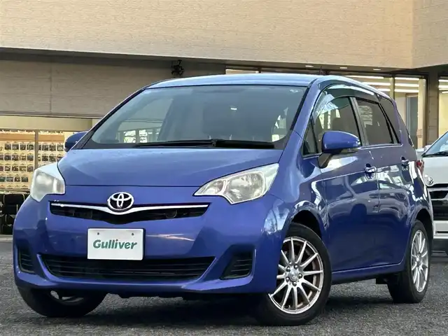 トヨタ ラクティス X 宮城県 2012(平24)年 6.5万km サテンブルーマイカメタリック 純正ナビ/バックカメラ/純正ＥＴＣ/フルセグＴＶ/ラジオ/ＣＤ/ＡＵＸ/ドアバイザー/スペアキー×１/純正ホイールカバーのみ×４