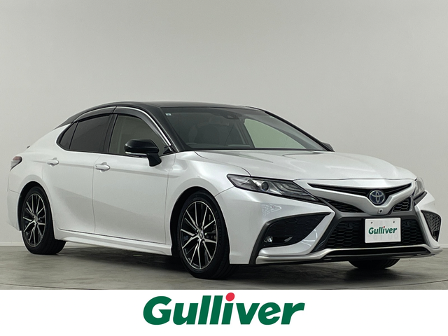 トヨタ カムリ WS 埼玉県 2021(令3)年 4.7万km アティチュードブラックマイカ/プラチナホワイトパールマイカ ステレス車高調　/純正ＤＡ　/３６０°　/温シート　/ＢＳＭ　/ＨＵＤ　/ＥＴＣ　/衝突軽減　/ＬＥＤ　/コネクトナビ　/フルセグＴＶ　/１００Ｖ電源　/追従走行　/スマートキー　/ＢＴ　/ハーフレザーシート　/パワーシート