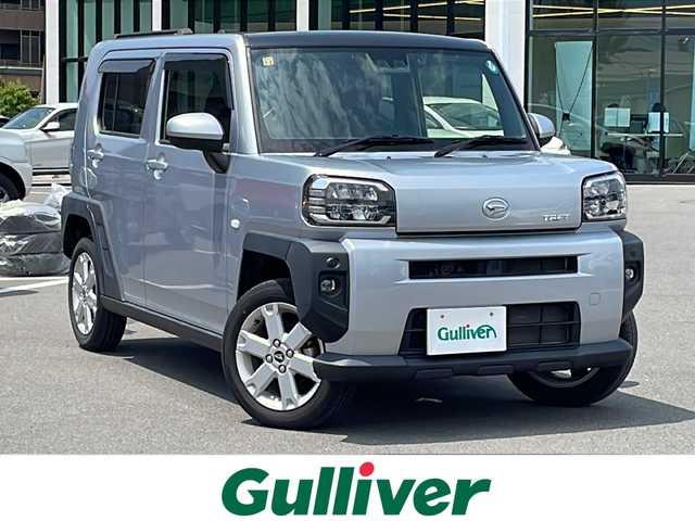 ダイハツ タフト G 長野県 2020(令2)年 3.4万km ブライトシルバーメタリック ４WD/ワンオーナー/純正7型ナビ/　(CD/DVD/Bluetooth/SD/フルセグTV)/ガラスルーフ/バックカメラ/シートヒーター/ドライブレコーダー/USB充電/ステアリングスイッチ/オートライト/LEDヘッドライト/フォグランプ/純正15インチホイール/純正フロアマット/社外ホイールスタッドレス車載/ETC/衝突軽減システム/ドアバイザー/電動格納ミラー/スマートキー/プッシュスタート