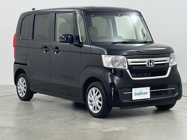 ホンダ Ｎ ＢＯＸ L 道央・札幌 2021(令3)年 5.8万km クリスタルブラックパール ・ワンオーナー/・4WD/・純正ナビ/　CD/BT/SD/・バックカメラ/・HondaSENSING/　衝突軽減ブレーキ/　誤発進抑制(前後)/　歩行者事故低減ステアリング/　アダプティブクルーズコントロール/　路外逸脱抑制/　道路標識認識/・左パワースライドドア /・前席シートヒーター/・純正エンジンスターター/・ビルトインETC/・オートライト/・LEDヘッドライト/・ステアリングリモコン/・スマートキー/・スペアキー/・取扱説明書/・保証書