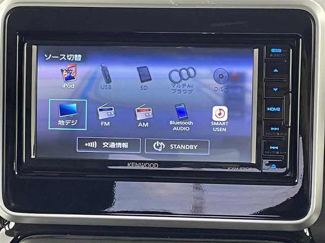 スズキ スペーシア カスタム HYBRID GS 岐阜県 2021(令3)年 1.5万km ブルーイッシュブラックパール3 ワンオーナー/社外ナビ（ケンウッドKXM-E506W）/AM/FM/TV/SD/BT/CD/DVD/フルセグテレビ/アイドリングストップ/USB充電2口/片側パワースライドドア/ドアバイザー/LEDヘッドライト/LEDフォグライト/スズキセーフティサポート/追従型オートクルーズコントロール/衝突軽減ブレーキ/車線逸脱防止/後方コーナーセンサー/D席シートヒーター/オートライト