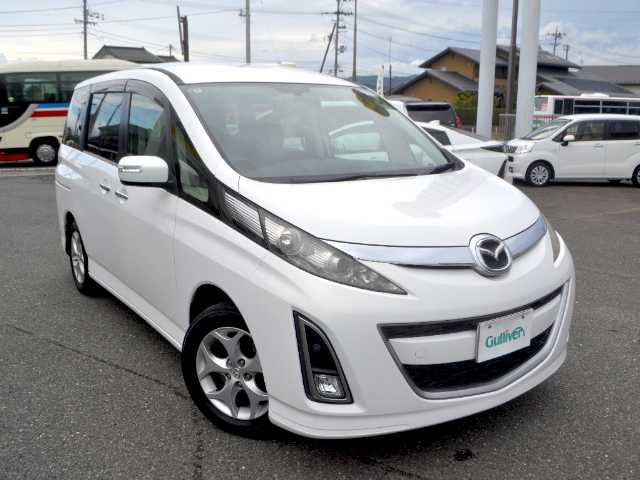 マツダ ビアンテ 20S 宮城県 2010(平22)年 11.7万km クリスタルホワイトパールマイカ /　純正HDDナビ/　フルセグTV/　バックカメラ/　Bluetooth/　両側電動スライドドア/　ETC/　スマートキー/　HIDヘッドライト/　フォグランプ/　コーナーセンサー/　純正16インチAW/