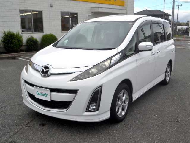 マツダ ビアンテ 20S 宮城県 2010(平22)年 11.7万km クリスタルホワイトパールマイカ /　純正HDDナビ/　フルセグTV/　バックカメラ/　Bluetooth/　両側電動スライドドア/　ETC/　スマートキー/　HIDヘッドライト/　フォグランプ/　コーナーセンサー/　純正16インチAW/