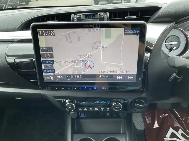 トヨタ ハイラックス Z 千葉県 2021(令3)年 0.8万km アティチュードブラックマイカ ワンオーナー/4WD/寒冷地仕様/ALPINE11インチフローティングビッグXナビ【XF11NX】/（CD/DVD/フルセグTV/Bluetooth/MSV）/JAOS BATTLEZ車高調/リフトアップ/（リア減衰力調整付）/リアデフロック/純正エンジンスターター/トノカバー/純正ベッドライナー/前後ドラレコ/バックカメラ/アイドリングストップ/プリクラッシュセーフティ/車線逸脱警報/レーダークルーズコントロール/プッシュスタート/スマートキー/ETC