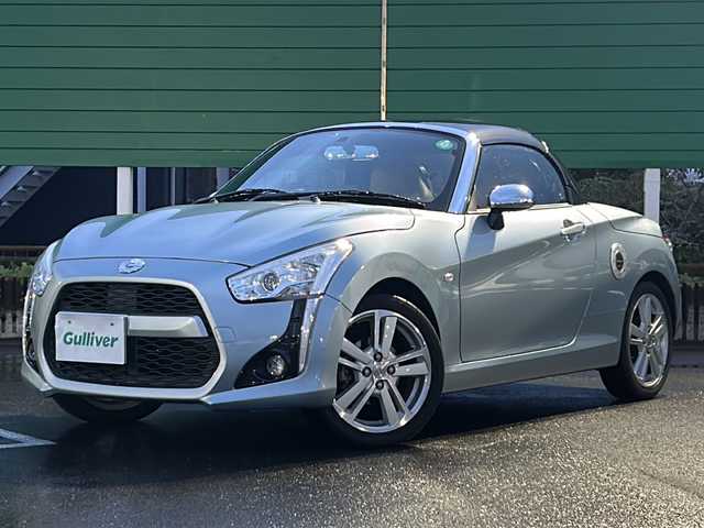 ダイハツ コペン ローブ 茨城県 2015(平27)年 6.1万km リキッドシルバーM ワンオーナー/純正7インチナビ/Bluetooth/フルセグTV/CD/DVD/バックカメラ/LEDヘッドライト/オートライト/ハーフレザー/シートヒーター/横滑り防止装置/盗難防止装置/純正16インチアアルミホイール/純正フロアマット/USBポート/アイドリングストップ/ETC/プッシュスタート/スマートキー/禁煙車