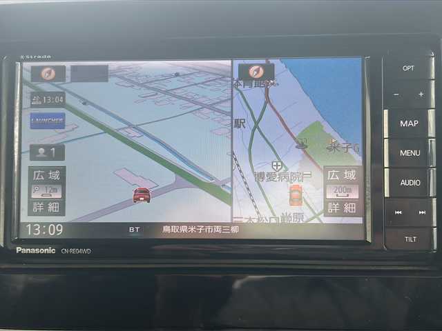 スズキ スペーシア カスタム HYBRID XS ターボ 鳥取県 2018(平30)年 8.2万km フェニックスレッドパール/ブルーイッシュブラックパール ワンオーナー/社外SDナビ(CN-RE04WD)/AM/FM、CD/DVD、iPod、USB、BT/フルセグテレビ/アイドリングストップ/クルーズコントロール/ドアバイザー/プッシュスタート/両側パワースライドドア/ETC/ドライブレコーダー/ターボエンジン/衝突軽減ブレーキ/バックカメラ/オートライト/スマートキー