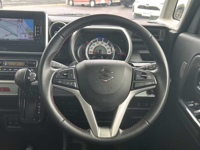 スズキ スペーシア カスタム HYBRID XS ターボ 鳥取県 2018(平30)年 8.2万km フェニックスレッドパール/ブルーイッシュブラックパール ワンオーナー/社外SDナビ(CN-RE04WD)/AM/FM、CD/DVD、iPod、USB、BT/フルセグテレビ/アイドリングストップ/クルーズコントロール/ドアバイザー/プッシュスタート/両側パワースライドドア/ETC/ドライブレコーダー/ターボエンジン/衝突軽減ブレーキ/バックカメラ/オートライト/スマートキー