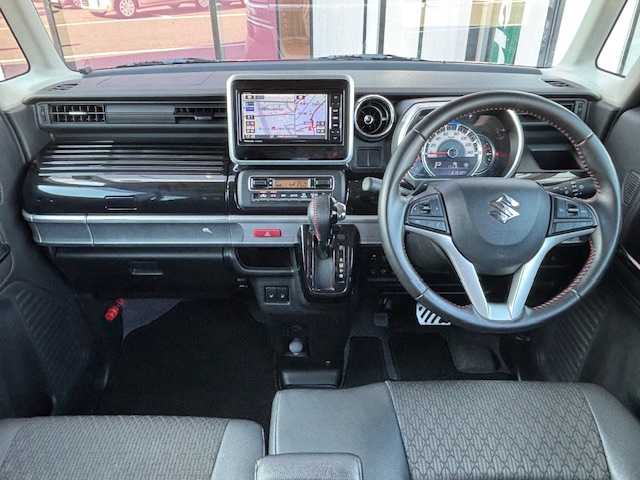 スズキ スペーシア カスタム HYBRID XS ターボ 宮城県 2018(平30)年 8.2万km フェニックスレッドパール/ブルーイッシュブラックパール ワンオーナー/社外SDナビ(CN-RE04WD)/AM/FM、CD/DVD、iPod、USB、BT/フルセグテレビ/アイドリングストップ/クルーズコントロール/ドアバイザー/プッシュスタート/両側パワースライドドア/ETC/ドライブレコーダー/ターボエンジン/衝突軽減ブレーキ/バックカメラ/オートライト/スマートキー