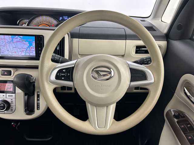 ダイハツ ムーヴ キャンバス G メイクアッフ SA Ⅱ 愛知県 2017(平29)年 10万km パールホワイトⅢ/ナチュラルベージュマイカメタリック 2トーン 禁煙車/純正7インチナビ/（フルセグTV/Bluetooth/AM/FM/CD/DVD)/バックカメラ/スマートアシストII/・衝突軽減ブレーキ/・車線逸脱警報機能/・誤発進抑制機能/両側パワースライドドア/アイドリングストップ/スマートキー/プッシュスタート/純正ドアバイザー/純正フロアマット/LEDヘッドライト/横滑り防止装置