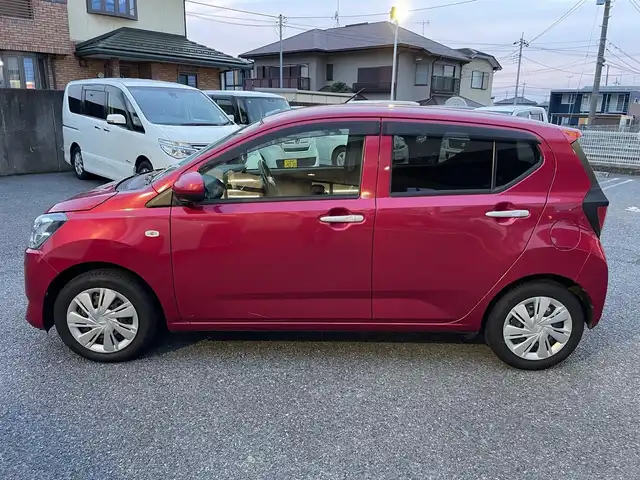 ダイハツ ミラ イース X リミテッド SAⅢ 茨城県 2019(平31)年 2.5万km マゼンタベリーマイカM ワンオーナー/ディーラーオプションメモリナビ（CD/DVD/BT/ワンセグTV）/衝突軽減ブレーキ/アイドリングストップ/純正フロアマット/純正バイザー