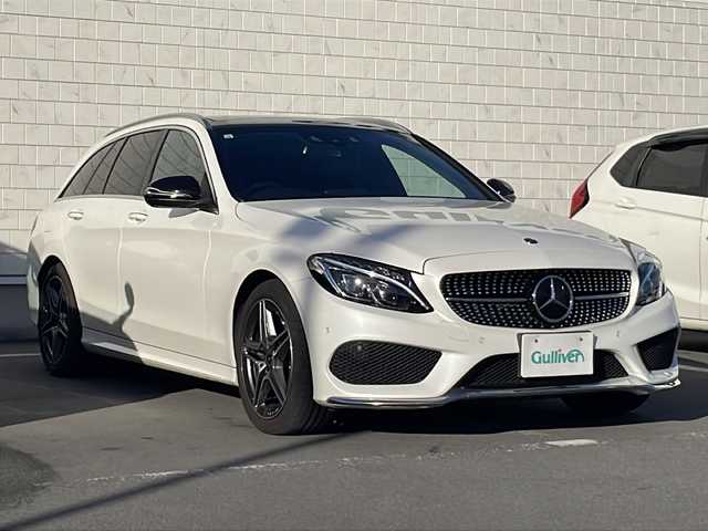 メルセデス・ベンツ Ｃ２２０ｄ ワゴン ローレウスエディション 静岡県 2017(平29)年 7.8万km ダイヤモンドホワイト /純正ナビ/地デジTV//純正CD/DVD/Bluetooth//バックカメラ//サンルーフ//レザーシート//シートヒーター//パワーバックドア//純正18インチAW//LEDヘッドライト//キーレスゴー//スマートキー//スペアキー//保証書//取説