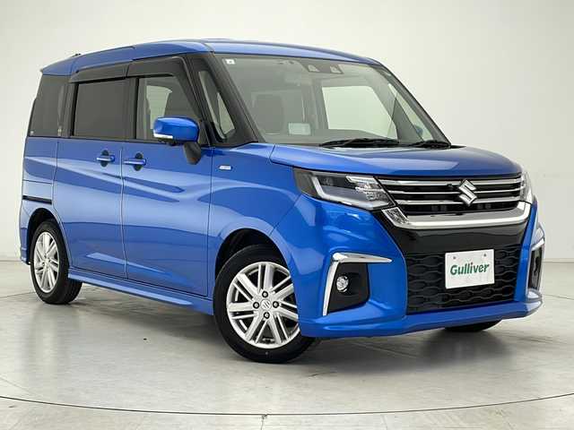 スズキ ソリオ HV MZ 千葉県 2021(令3)年 2.3万km スピーディーブルーM 1オーナー/デュアルカメラブレーキサポート/レーンキープアシスト/レーダークルーズコントロール/コーナーセンサー(前後)/ヘッドアップディスプレイ/純正メーカーナビ/　フルセグ/BT/DVD/CD/カープレイ/USB/全方位カメラ/ステアリングスイッチ/ETC/ドライブレコーダー(前後)/両側パワースライドドア/アイドリングストップ/シートヒーター(D/N席)/プッシュスタート/スペアキー/プッシュスタート/LEDヘッドライト/オートライト/オートハイビーム/フォグライト/電動格納/ウィンカーミラー/純正フロアマット/ドアバイザー/サーキュレーター/保証書/取扱説明書