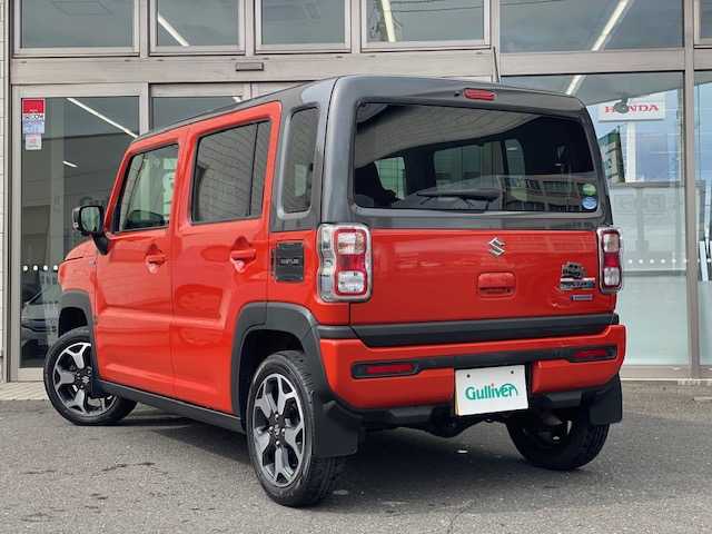 スズキ ハスラー HYBRID X ターボ 青森県 2020(令2)年 8.9万km バーミリオンオレンジ/ガンメタリック2トーン ワンオーナー/純正ナビ(BT/フルセグ/AppleCarPlay/ラジオ)/全方位カメラ/レーダークルーズコントロール/デュアルカメラブレーキサポート/前後ドライブレコーダー/ETC/シートヒーター(D/N)/LEDヘッドライト/オートライト/スペアキー/社外14インチAW付き冬タイヤ積込み/(165/65/14)/新車時保証書/取扱説明書