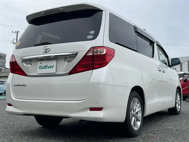 トヨタ アルファード 240G 愛知県 2008(平20)年 12.5万km ホワイトパールクリスタルシャイン /ワンオーナー//メーカーHDDナビ/（Bluetooth/フルセグTV/DVD)//バックカメラ//ワイドビューフロント・サイドモニター//クリアナンスソナー//ビルトインETC//インテリジェントパーキングアシスト//メモリー機能付きパワーシートD/N/（運転席のみメモリー機能）//アクセサリーコンセント//両側パワースライド//スマートキー//取説//保証書