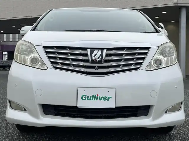 トヨタ アルファード 240G 愛知県 2008(平20)年 12.5万km ホワイトパールクリスタルシャイン /ワンオーナー//メーカーHDDナビ/（Bluetooth/フルセグTV/DVD)//バックカメラ//ワイドビューフロント・サイドモニター//クリアナンスソナー//ビルトインETC//インテリジェントパーキングアシスト//メモリー機能付きパワーシートD/N/（運転席のみメモリー機能）//アクセサリーコンセント//両側パワースライド//スマートキー//取説//保証書