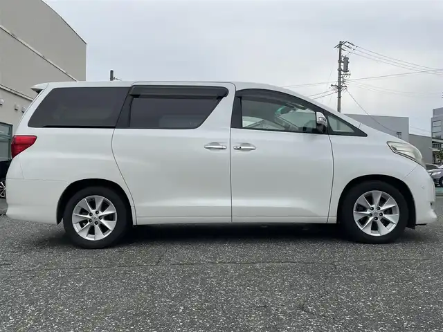 トヨタ アルファード 240G 愛知県 2008(平20)年 12.5万km ホワイトパールクリスタルシャイン /ワンオーナー//メーカーHDDナビ/（Bluetooth/フルセグTV/DVD)//バックカメラ//ワイドビューフロント・サイドモニター//クリアナンスソナー//ビルトインETC//インテリジェントパーキングアシスト//メモリー機能付きパワーシートD/N/（運転席のみメモリー機能）//アクセサリーコンセント//両側パワースライド//スマートキー//取説//保証書