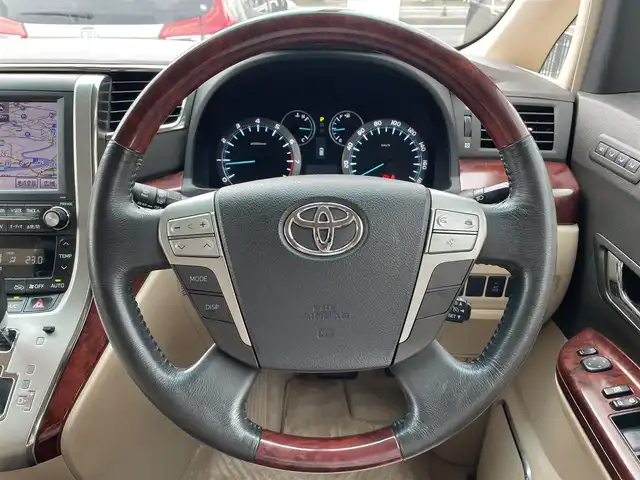 トヨタ アルファード 240G 愛知県 2008(平20)年 12.5万km ホワイトパールクリスタルシャイン /ワンオーナー//メーカーHDDナビ/（Bluetooth/フルセグTV/DVD)//バックカメラ//ワイドビューフロント・サイドモニター//クリアナンスソナー//ビルトインETC//インテリジェントパーキングアシスト//メモリー機能付きパワーシートD/N/（運転席のみメモリー機能）//アクセサリーコンセント//両側パワースライド//スマートキー//取説//保証書