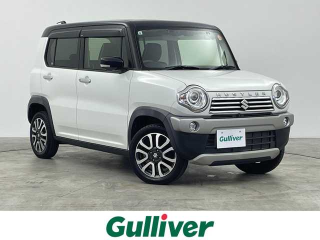 スズキ ハスラー J 群馬県 2019(令1)年 7.1万km ピュアホワイトパール/ブラック2トーン 禁煙車　純正8型ナビ　全方位カメラ　Bluetooth　フルセグ　前後ドライブレコーダー　ETC　シートヒーター　オートライト　横滑り防止装置　アイドリングストップ　衝突軽減システム　オートエアコン