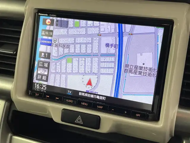 スズキ ハスラー J 群馬県 2019(令1)年 7.1万km ピュアホワイトパール/ブラック2トーン 禁煙車　純正8型ナビ　全方位カメラ　Bluetooth　フルセグ　前後ドライブレコーダー　ETC　シートヒーター　オートライト　横滑り防止装置　アイドリングストップ　衝突軽減システム　オートエアコン
