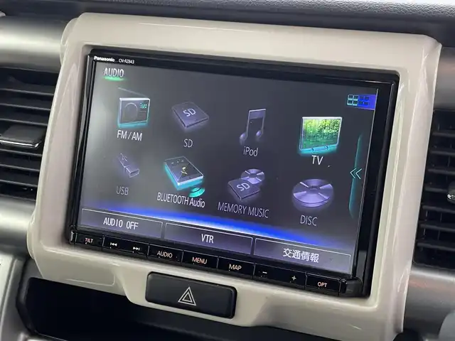 スズキ ハスラー J 群馬県 2019(令1)年 7.1万km ピュアホワイトパール/ブラック2トーン 禁煙車　純正8型ナビ　全方位カメラ　Bluetooth　フルセグ　前後ドライブレコーダー　ETC　シートヒーター　オートライト　横滑り防止装置　アイドリングストップ　衝突軽減システム　オートエアコン