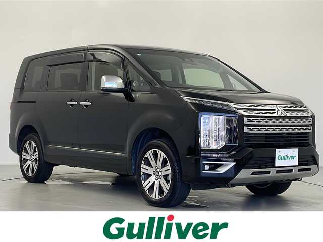 三菱 デリカＤ：５ P 岐阜県 2023(令5)年 1.3万km アメジストブラック 4WD/純正10インチナビ/（CD/DVD/Bluetooth/HDMI）/全周囲カメラ/両側パワースライドドア/前席シートヒーター/レーダークルーズコントロール/レーンキープアシスト/オートLEDライト/パワーバックドア/ブラインドスポットモニター/自動防眩ルームミラー/パドルシフト/前方ドライブレコーダー/ステアリングスイッチ/プッシュスタート/スマートキー