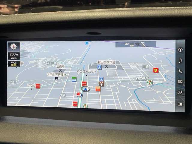 レクサス ＧＳ 300h Fスポーツ 山口県 2016(平28)年 8.3万km ヒートブルーコントラストレイヤリング 純正ナビ/（ＣＤ　Ｂｌｕ－ｒａｙ　Ｂｌｕｅｔｏｏｔｈ）/フルセグTV/バックカメラ/ビルトインETC/追従クルコン/レーンキープ/衝突軽減ブレーキ/オートハイビーム/ステアリングヒーター/レザーシート/シートヒーター/エアシート/メモリ付パワーシート/ステアリングヒーター/LEDヘッドライト/フォグライト/純正AW