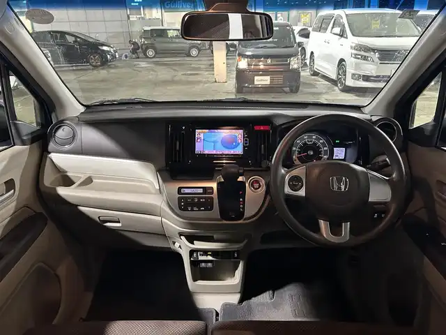ホンダ Ｎ ＷＧＮ G SSパッケージⅡ 青森県 2018(平30)年 4.8万km ブリリアントスポーティブルーメタリック 純正ナビ（VXM-184VFi）/　CD、DVD、USB、BT、AUX/リアワイドカメラ/ビルトインETC/前席シートヒーター/充電用USBジャック/シティブレーキアクティブシステム/ヒーテッドドアミラー/14インチスチールホイールサマータイヤ車載/保証書/説明書/スペアキー