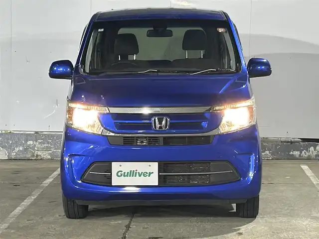 ホンダ Ｎ ＷＧＮ G SSパッケージⅡ 青森県 2018(平30)年 4.8万km ブリリアントスポーティブルーメタリック 純正ナビ（VXM-184VFi）/　CD、DVD、USB、BT、AUX/リアワイドカメラ/ビルトインETC/前席シートヒーター/充電用USBジャック/シティブレーキアクティブシステム/ヒーテッドドアミラー/14インチスチールホイールサマータイヤ車載/保証書/説明書/スペアキー
