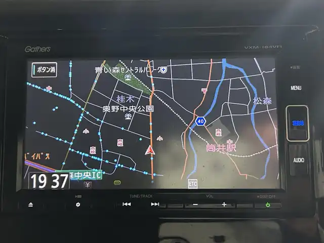 ホンダ Ｎ ＷＧＮ G SSパッケージⅡ 青森県 2018(平30)年 4.8万km ブリリアントスポーティブルーメタリック 純正ナビ（VXM-184VFi）/　CD、DVD、USB、BT、AUX/リアワイドカメラ/ビルトインETC/前席シートヒーター/充電用USBジャック/シティブレーキアクティブシステム/ヒーテッドドアミラー/14インチスチールホイールサマータイヤ車載/保証書/説明書/スペアキー