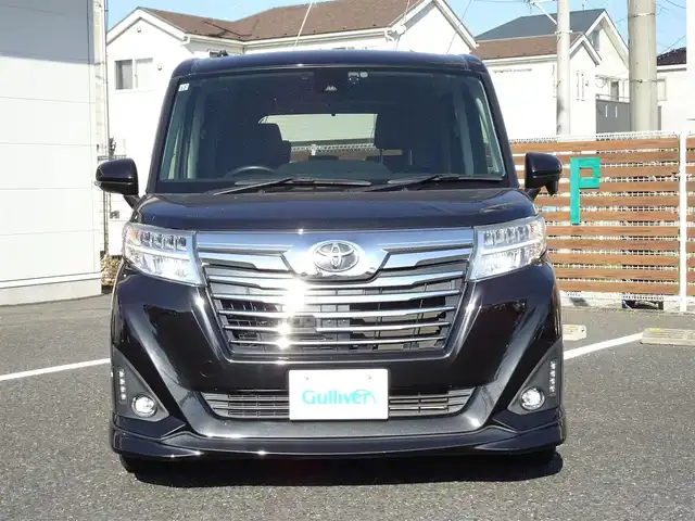 トヨタ ルーミー カスタムG S 千葉県 2017(平29)年 4万km ブラックマイカメタリック 純正ナビ（NSZT-Y66T）/・フルセグTV/・バックカメラ/・Bluetooth/・FM/AMラジオ/スマートアシストIII/・衝突警報機能/・衝突回避支援ブレーキ機能/・誤発進抑制制御機能/・先行車発進お知らせ機能/・オートハイビーム/ETC2.0/両側パワースライドドア/シートヒーター/アイドリングストップ/デジタルインナーミラー/ステアリングスイッチ/スマートキー2本/保証書/取扱説明書