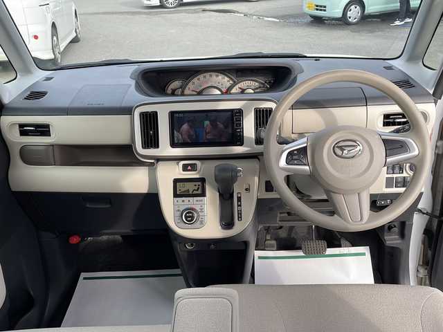ダイハツ ムーヴ キャンバス G メイクアップ リミテッド　SAⅢ 山梨県 2020(令2)年 2.4万km パールホワイトⅢ/ナチュラルベージュマイカメタリック 2トーン SDナビ/両側電動スライドドア/衝突軽減装置/全周囲カメラ/フルセグ/Bluetooth再生/ETC/LEDヘッドライト/スマートキー/オートマチックハイビーム/アイドリングストップ/オートエアコン/ドライブレコーダー/クリアランスソナー