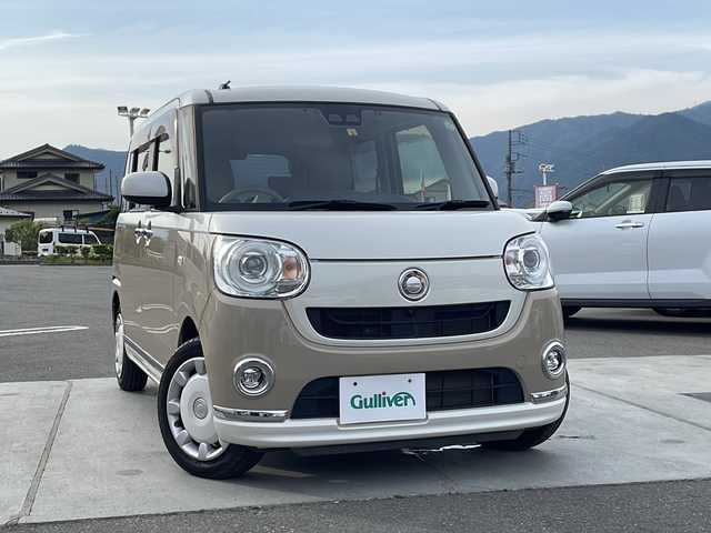 ダイハツ ムーヴ キャンバス G メイクアップ リミテッド　SAⅢ 山梨県 2020(令2)年 2.4万km パールホワイトⅢ/ナチュラルベージュマイカメタリック 2トーン SDナビ/両側電動スライドドア/衝突軽減装置/全周囲カメラ/フルセグ/Bluetooth再生/ETC/LEDヘッドライト/スマートキー/オートマチックハイビーム/アイドリングストップ/オートエアコン/ドライブレコーダー/クリアランスソナー