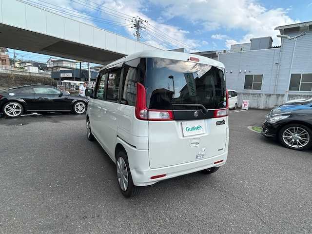 スズキ スペーシア X 宮城県 2014(平26)年 6.5万km パールホワイト 社外ナビ（AM/FM/TV/USB）/片側パワースライドドア/衝突被害軽減装置/アイドリングストップ/ドライブレコーダー
